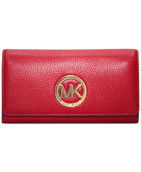 red michael kors iphone wallet|Michael Kors bifold wallet women's.